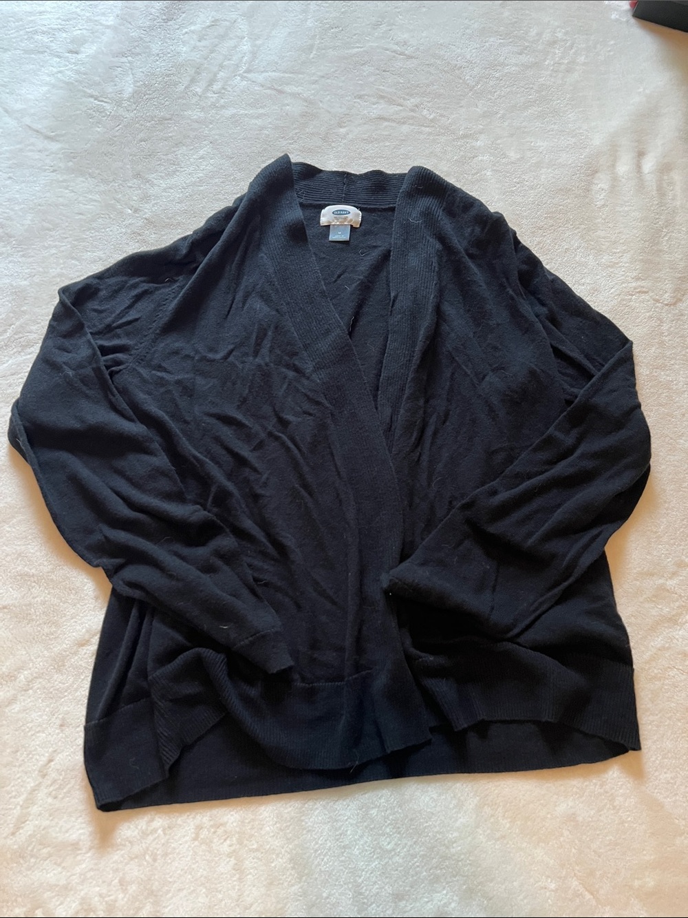 Old Navy Black Open-Front Women's Cardigan Sweater